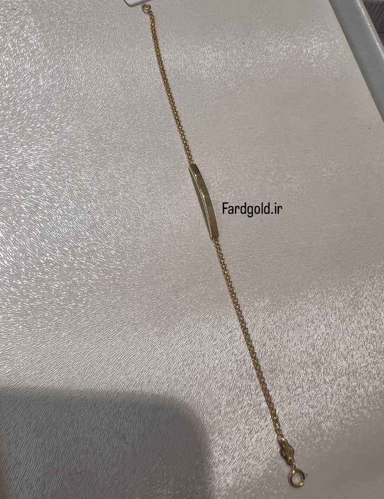  دستبند پلاکارد بیزمارک بچه گانه طلای 18عیار کد X1 60337 