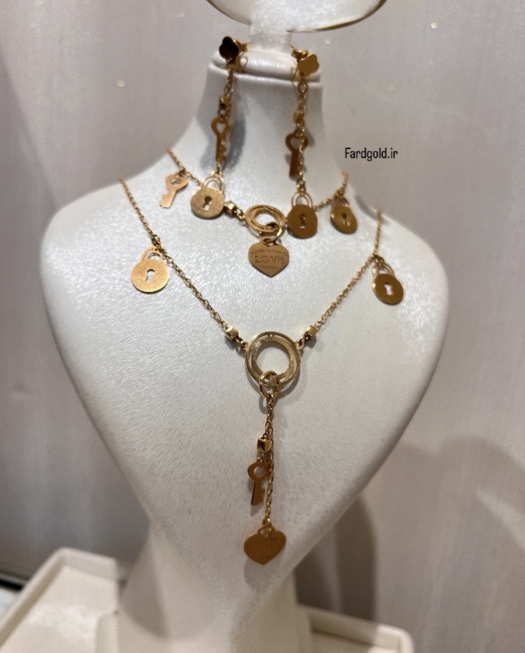 سرویس طلا بولگاری (قفل و کلید) طلای 18 عیار کدX60580