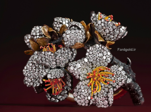 دستبند جواهر طلای فرد کد یک