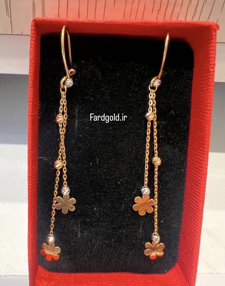  گوشواره طلا ون کلیف طلای 18 عیار کد X60739 