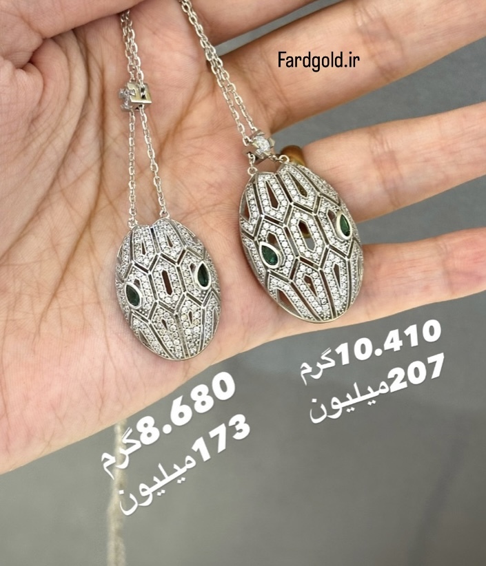 گردنبند بولگاری 8.680 گرمی کم اجرت،بدون سود و مالیات