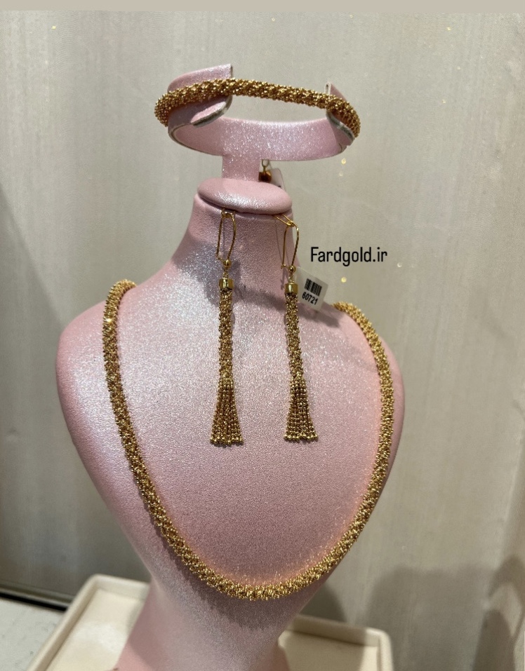 سرویس طلا خودکاری زرد طلای 18 عیار کد X60721