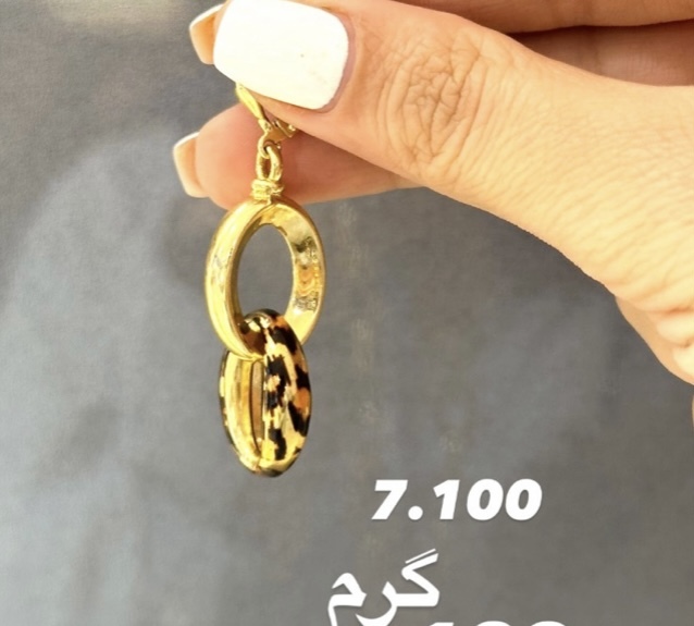  نیم ست پلنگی،گوشواره پلنگی کم اجرت،بدون سود و مالیات 