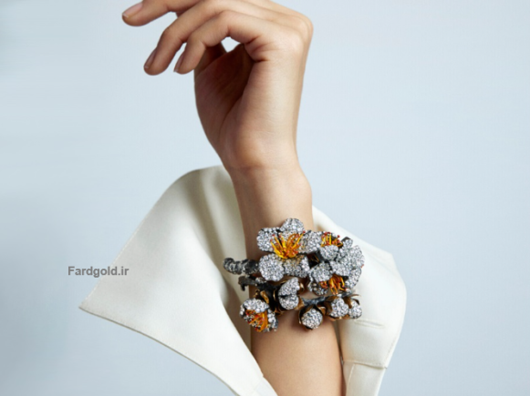دستبند جواهر طلای فرد کد یک