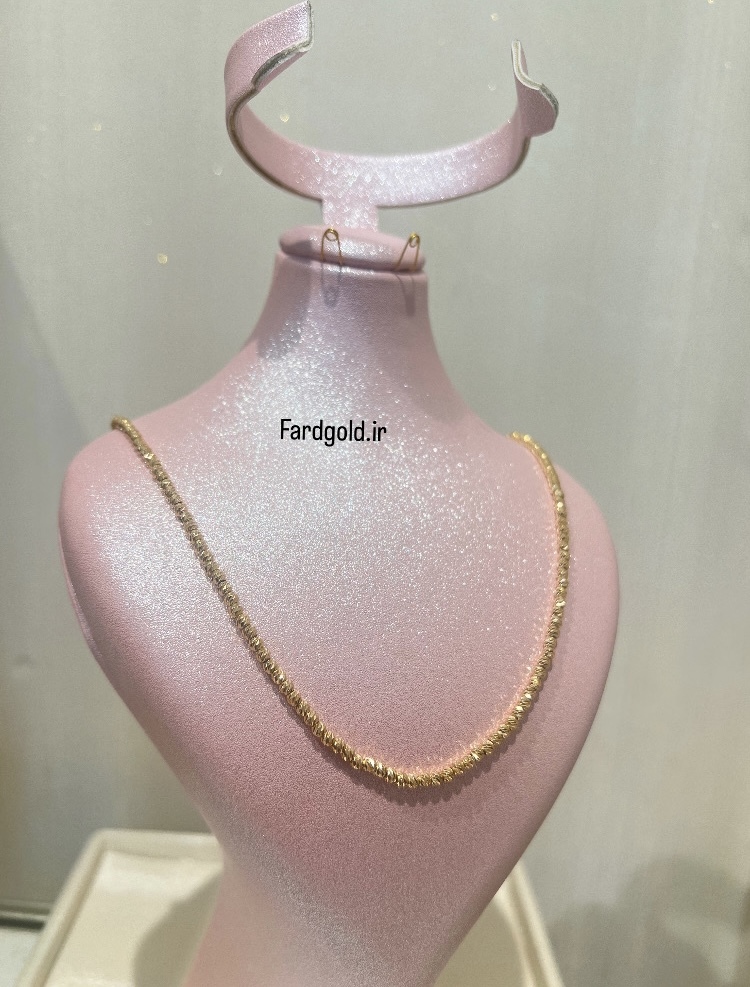  گردنبند طلا گوی تراش آلبرناردو طلای 18 عیار کدX60740 