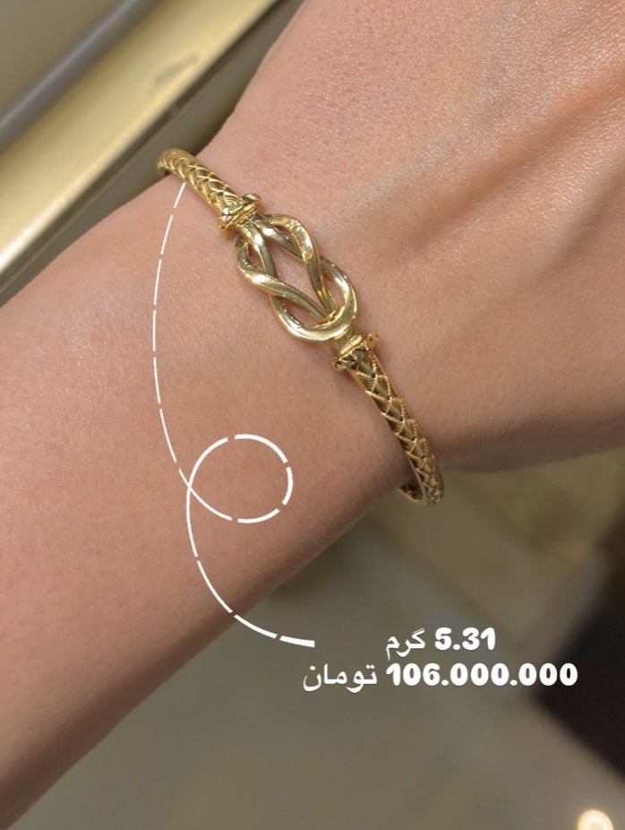 دستبند بنگل شیک و دخترونه کم اجرت بدون سود و مالیات