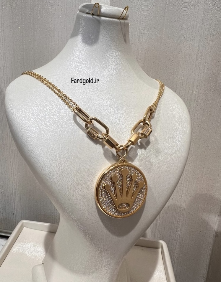 گردنبند طلا رولکس طلای 18 عیار کد X60751