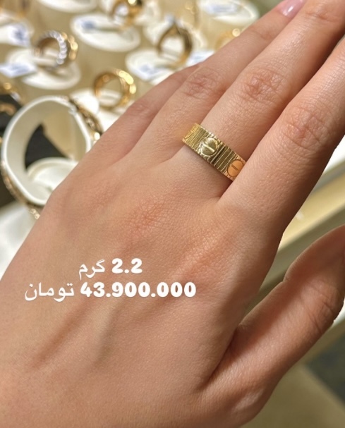  انگشتر گلد آنلیمیتد کم اجرت بدون سود و مالیات 