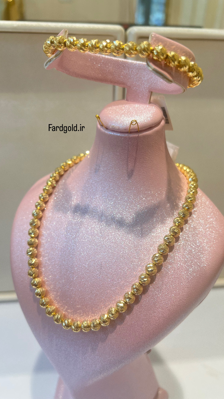 سرویس طلا گوی تراش طلای 18 عیار کد X60775