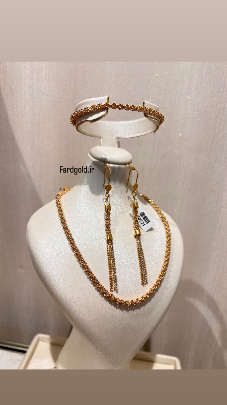 سرویس طلا خودکاری طلای 18 عیار متوسط کد X60721