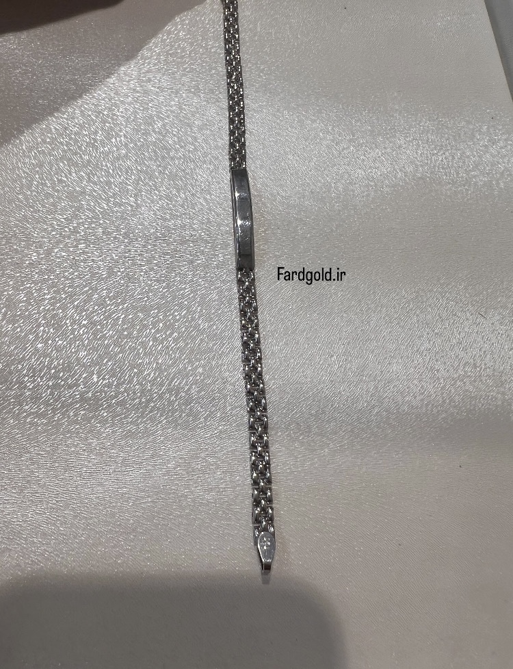  دستبند پلاکدار رولکس سفید بالای 5 سال،طلای 18عیار کد X2 60170 