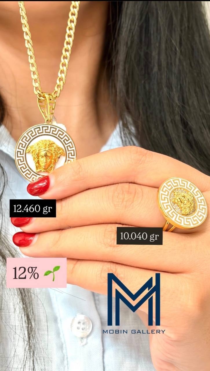 گردنبند ورساچه ۱۲.۴۶۰ گرم کم اجرت بدون سود و مالیات 