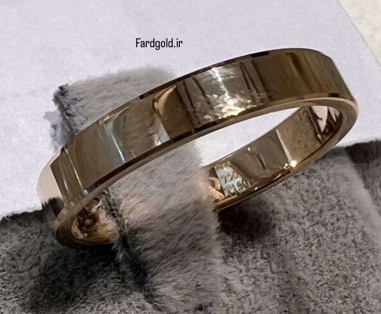 حلقه رینگی تخت رنگ سفید شامپاینی سایز48 کد X1 60612