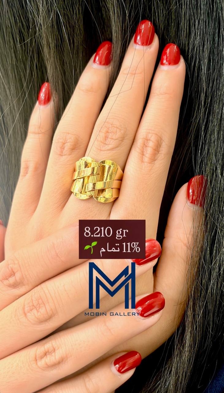 انگشتر چشمگیر ۸.۲۱۰ گرم کم اجرت بدون سود و مالیات