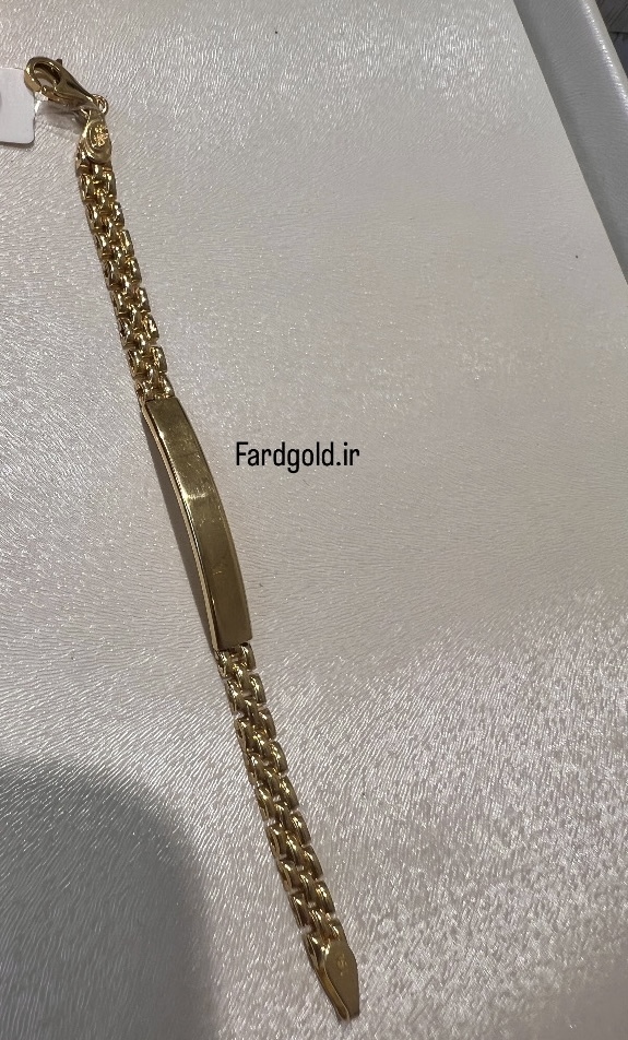 دستبند پلاکدار رولکس یک ساله طلای 18عیار کد X60170