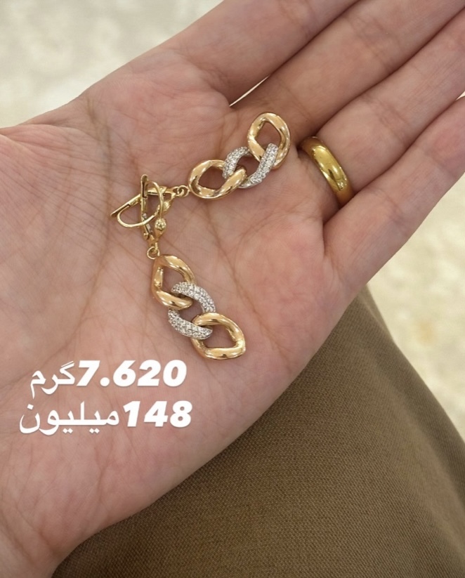 گوشواره طلا جدید کم اجرت بدون سود و مالیات