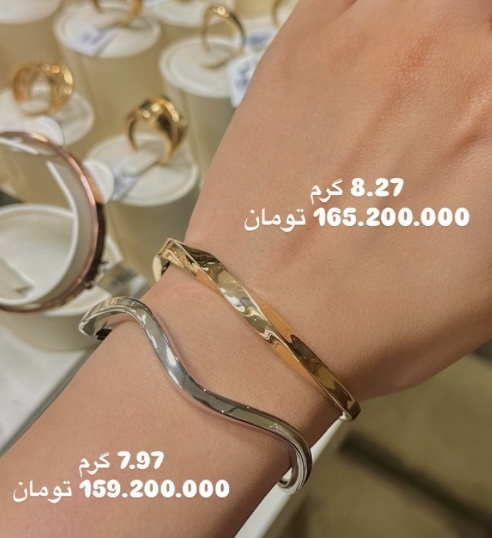 دستبند بنگل سیلور دخترونه کم اجرت بدون سود و مالیات
