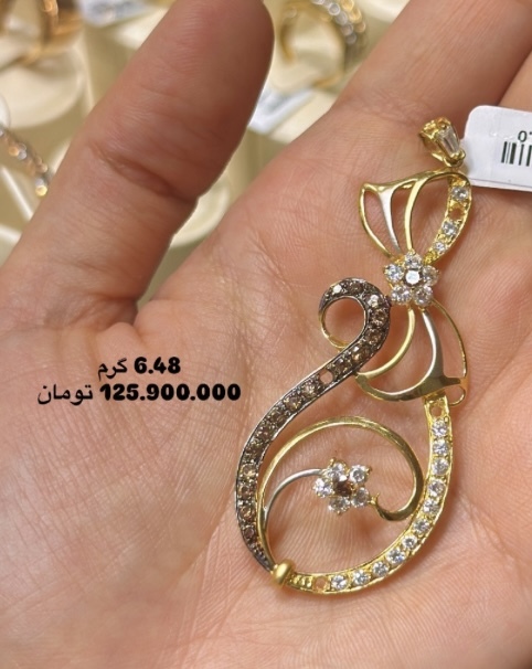 آویز نگین دار کم اجرت بدون سود و مالیات