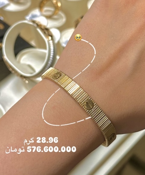  دستبند گلد آنلیمیتد کم اجرت بدون سود و مالیات 