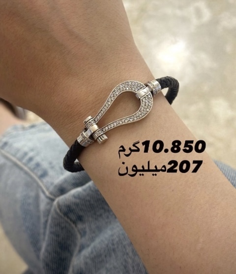 دستبند چرم و طلا امگا کم اجرت،بدون سود و مالیات