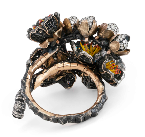 دستبند جواهر طلای فرد کد یک